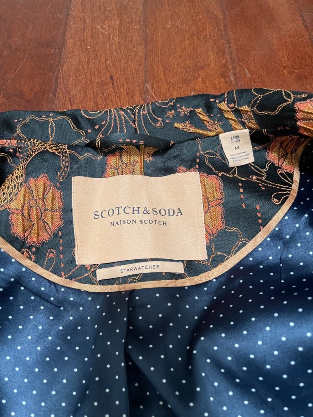 Scotch & Soda Starwatcher Crane Floral Blazer M - Picture 5 of 12
